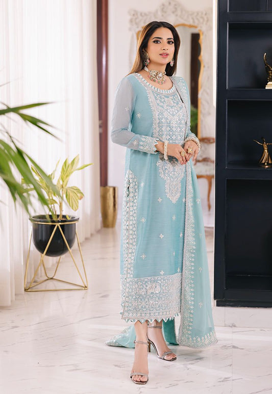 ASIM JOFA - EMBROIDERED CHIFFON