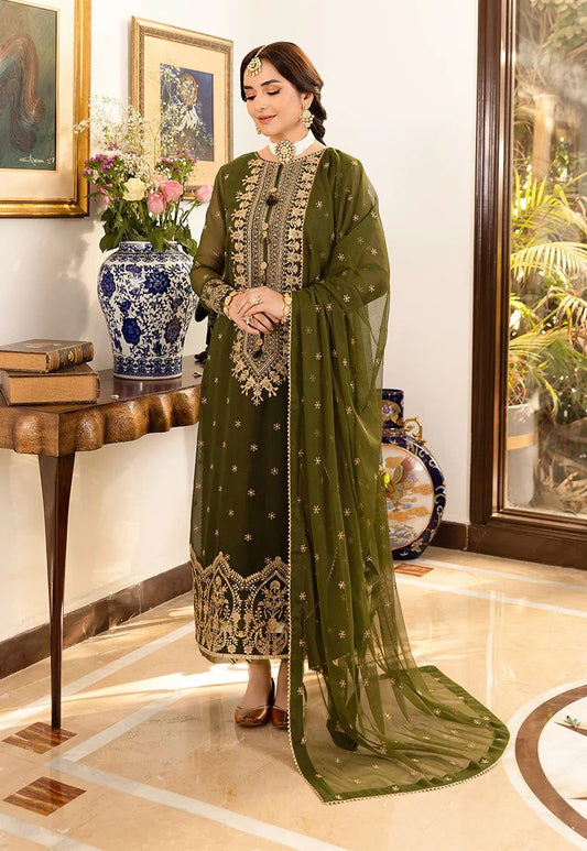 ASIM JOFA - EMBROIDERED CHIFFON